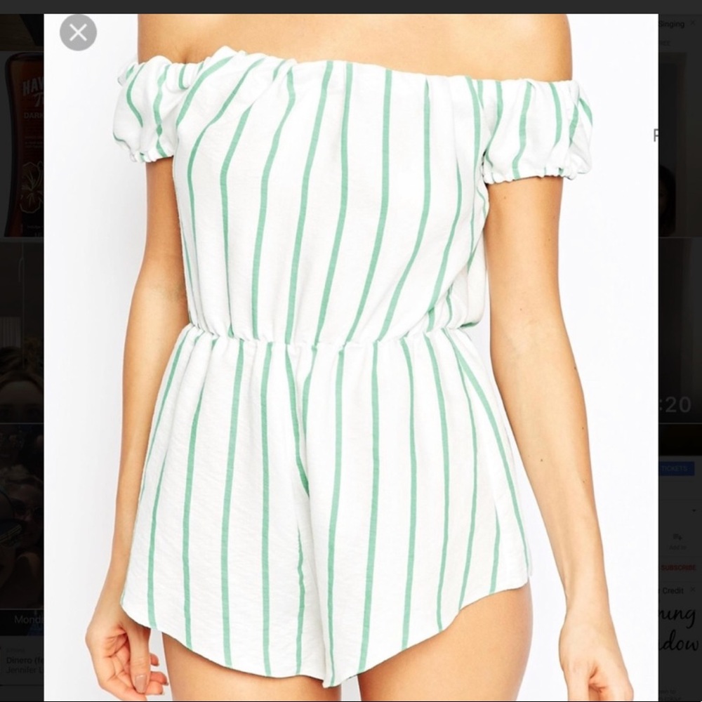 Off Shoulder Romper